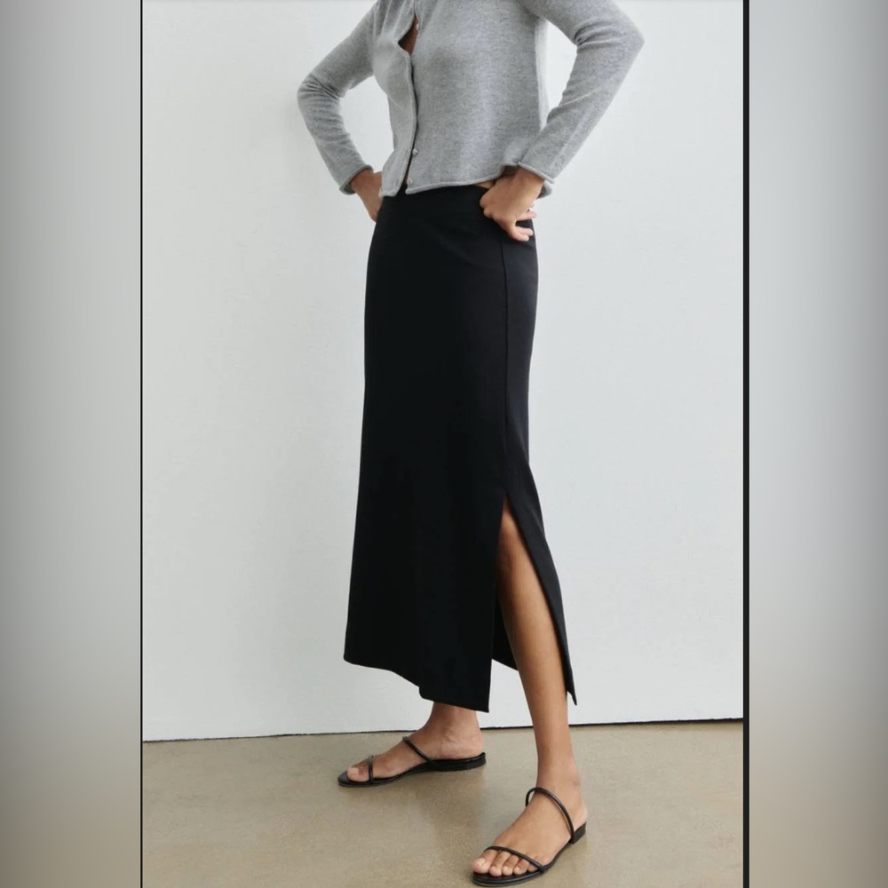 AYR Pima Cotton Modal Black Skirt - The High Hopes Skirt. Size XS